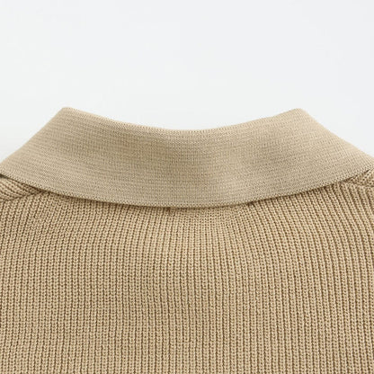 Lucas™ | Herre Striktrøje med Half-Zip | Varm Ribstruktur & Stilfuld Ståkrave