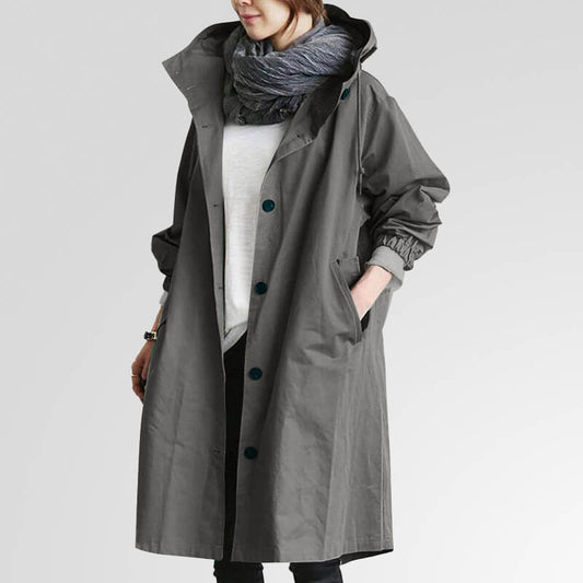 Vera™ | Damer Vandtæt Trenchcoat med Elegant Stil og Materialer af Høj Kvalitet | Forår Parka