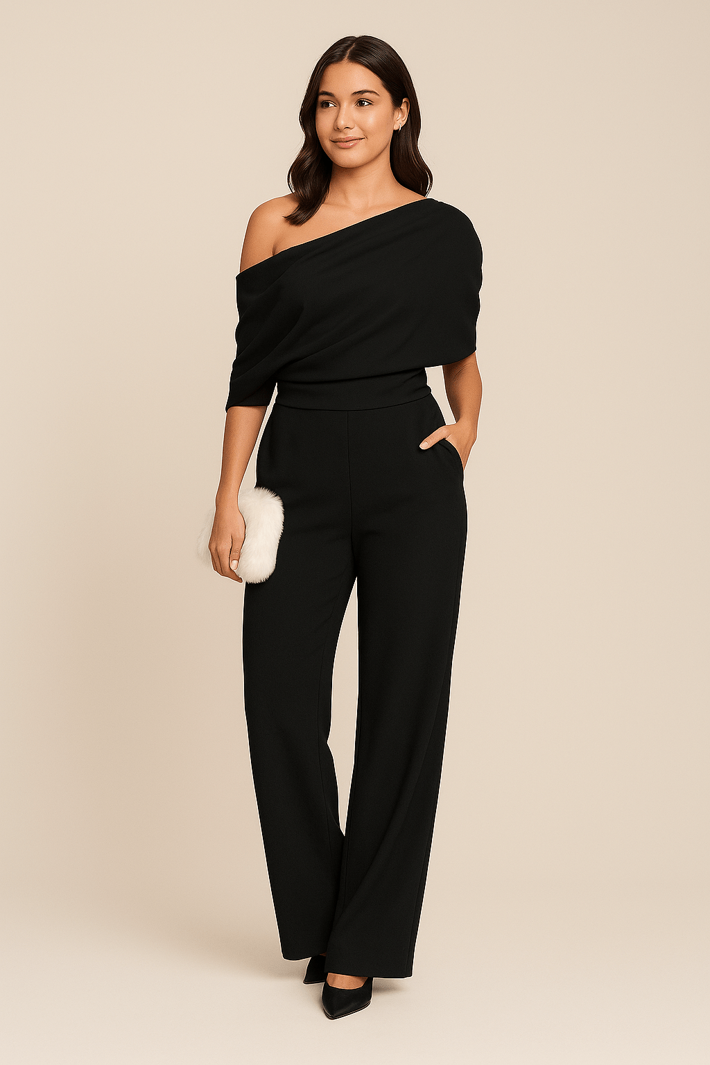 Alverina | Asymmetrisk One-Shoulder Jumpsuit