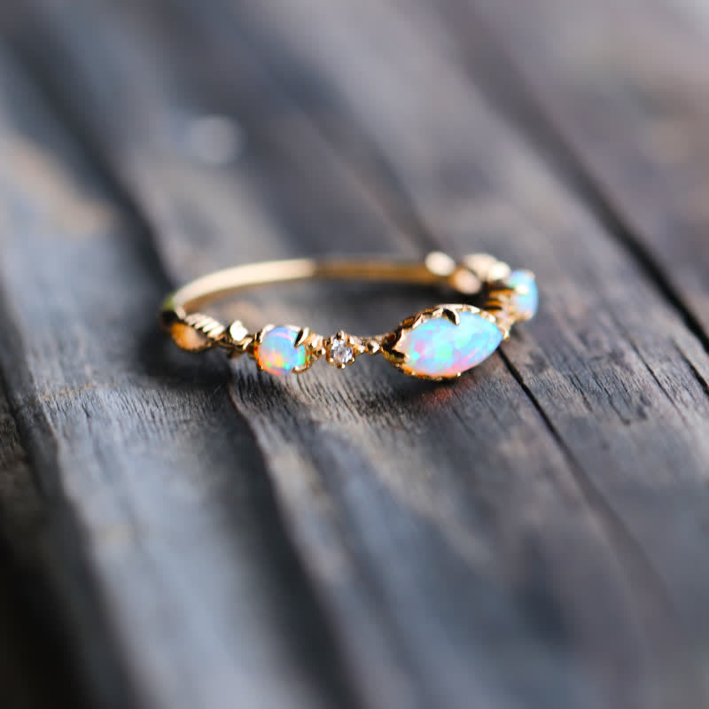Ophelia | Guldring Med Opal Damer