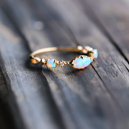 Ophelia | Guldring Med Opal Damer