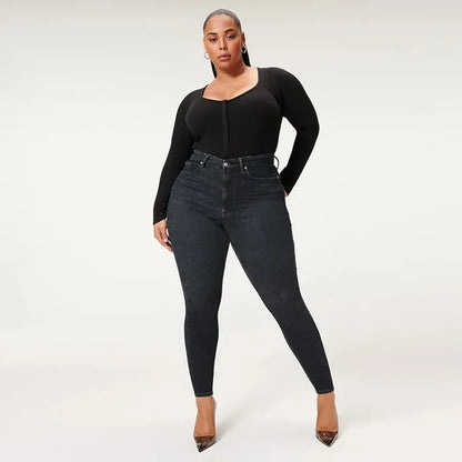 Paula™ | Damer Elegante Shapewear Jeans med Funktionelle Lommer og Komfortabel Pasform