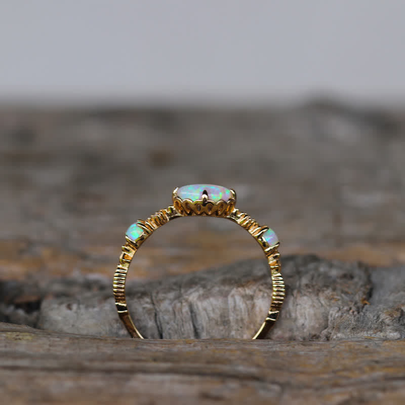 Ophelia | Guldring Med Opal Damer