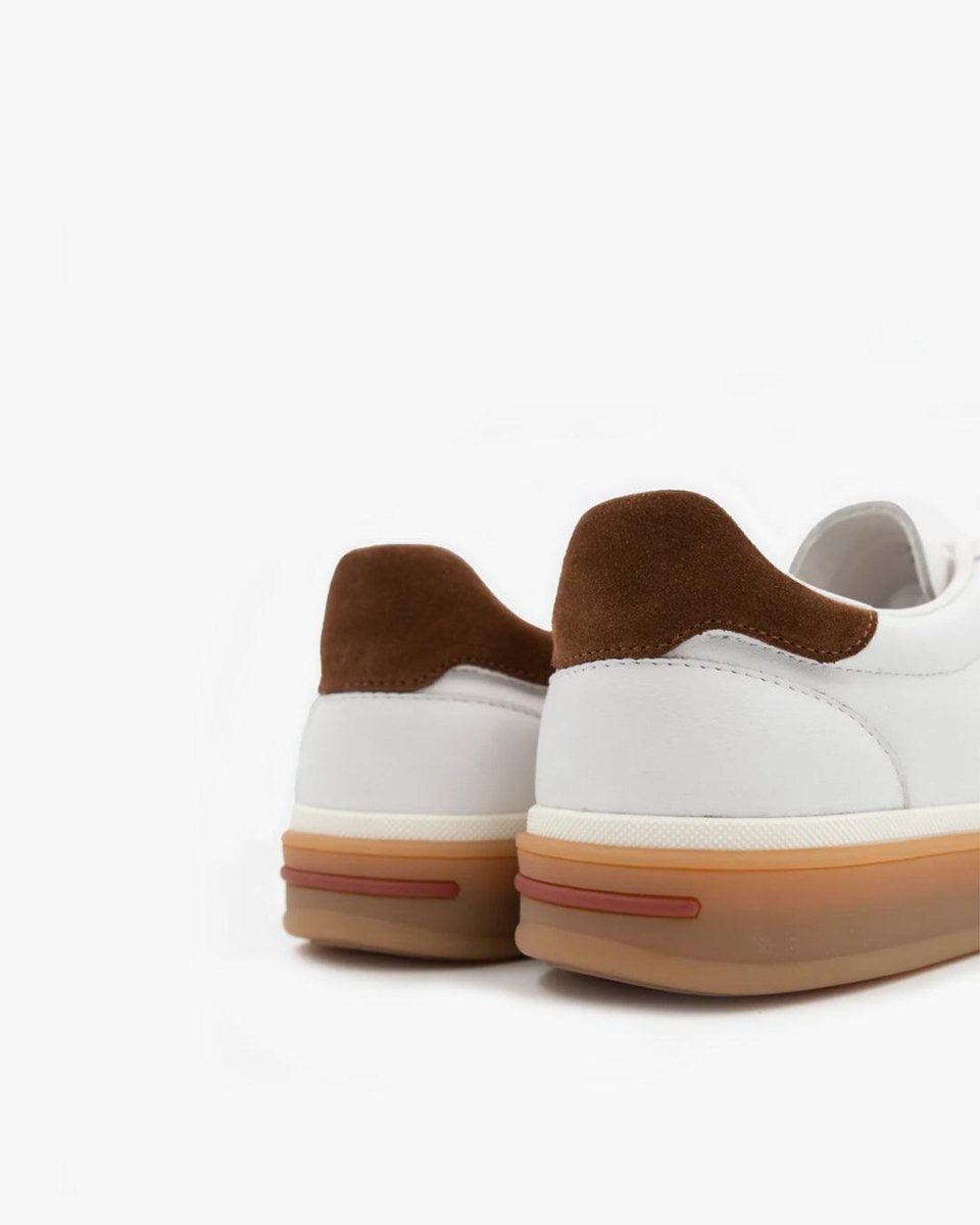 Lazaro | Hvide Lædersneakers Herre