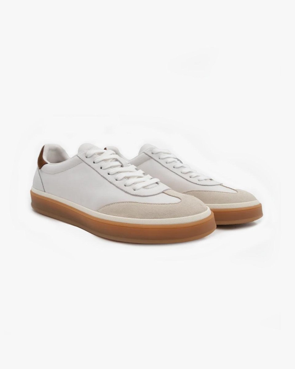 Lazaro | Hvide Lædersneakers Herre