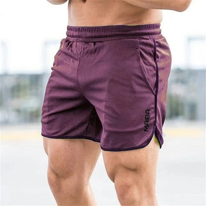 Jaxon™ | Herrer Sportsshorts med Sideslids og Tilbehørsløkke | Let og Hurtigttørrende Træningsshorts til Fitness og Udendørs Brugn