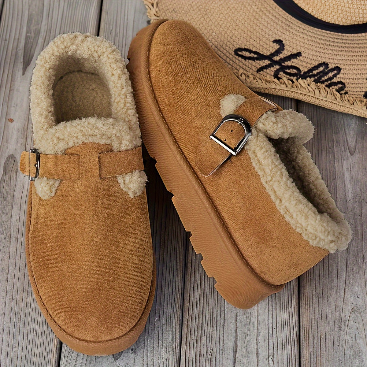 Maelis | Varme Slip-Ons Med Pelsfor