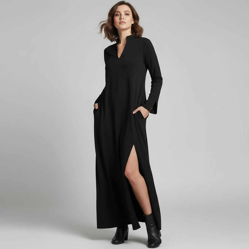 Amarise | Lang Minimalistisk Kjole Damer