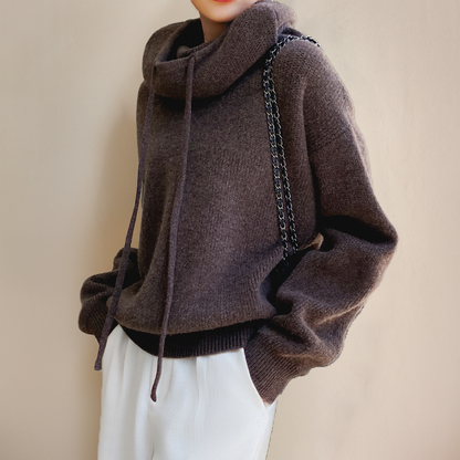 Malou | Strikket Hoodie Damer
