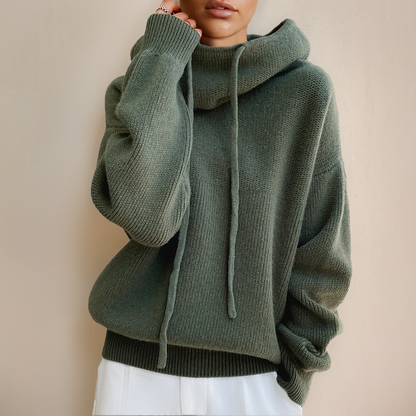 Malou | Strikket Hoodie Damer