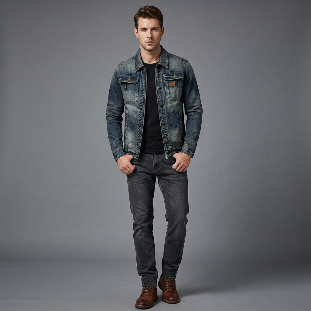 Clark | Retro Denimjakke