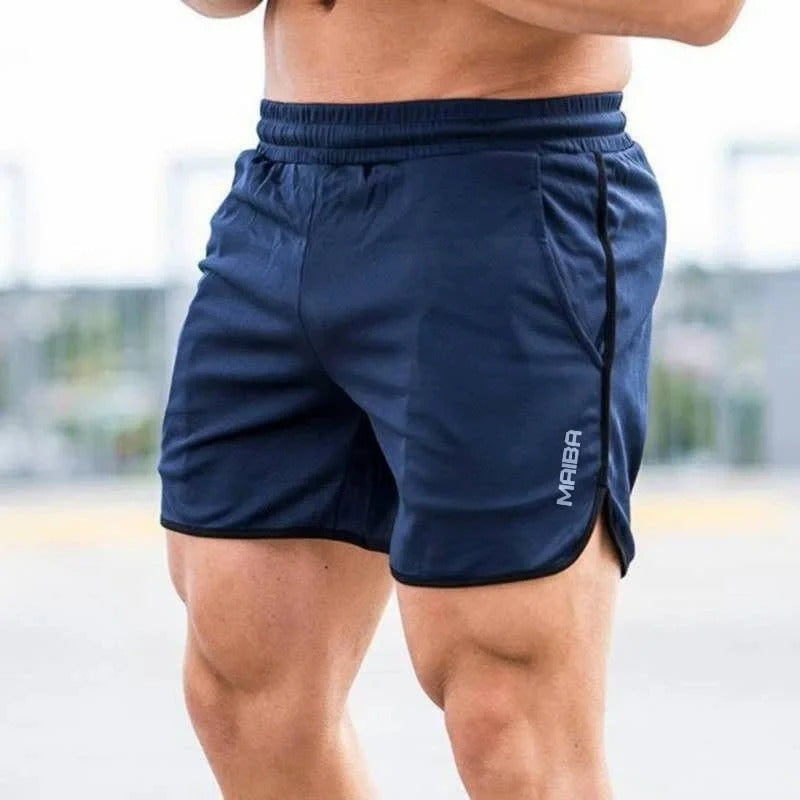 Jaxon™ | Herrer Sportsshorts med Sideslids og Tilbehørsløkke | Let og Hurtigttørrende Træningsshorts til Fitness og Udendørs Brugn