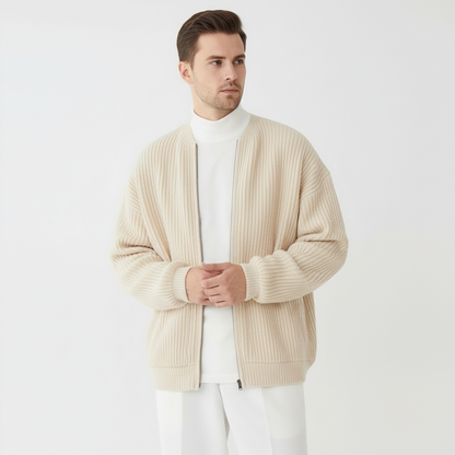 Milan | Strikket Cardigan med Lynlås