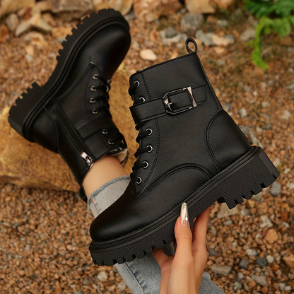 Ravena | Combat Boots Med Spænde