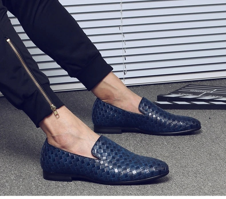 Nino™ | Læder Tassel Loafers til Herrer | Flettede Mokkasiner