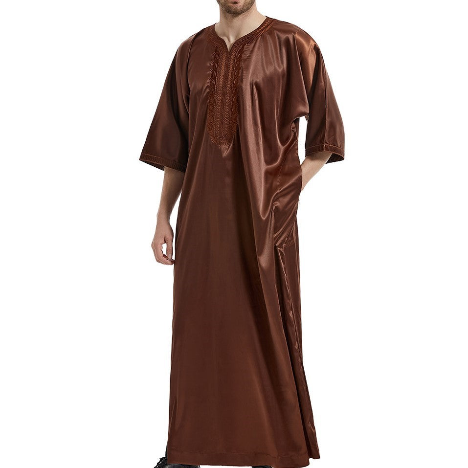 Aziel™ | Herre Luksus Broderet Djellaba | Traditionel & Komfortabel