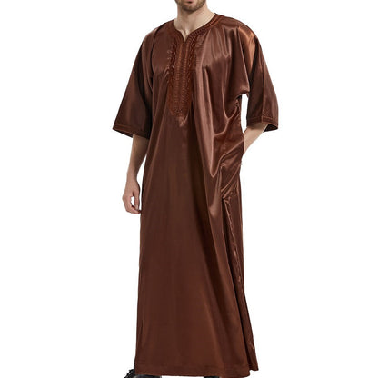 Aziel™ | Herre Luksus Broderet Djellaba | Traditionel & Komfortabel