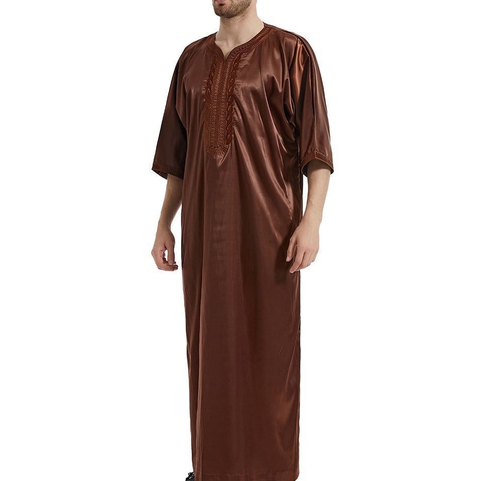 Aziel™ | Herre Luksus Broderet Djellaba | Traditionel & Komfortabel