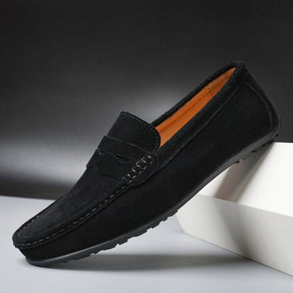 Riccardo™ | Luksuriøse Herrer Loafers i Ruskind med Polstret Fodseng for Stil og Komfort