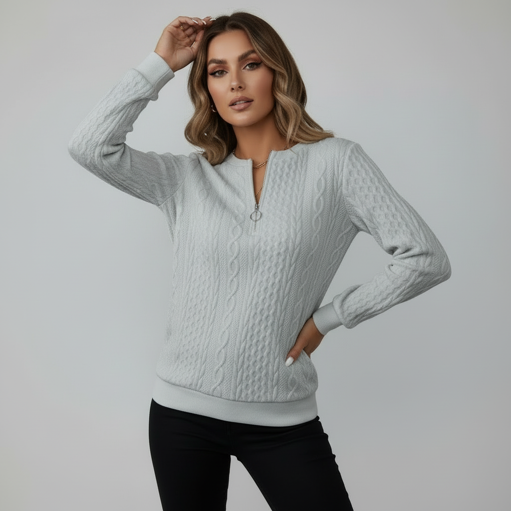 Éliane | Kabelstrikket Sweater Damer