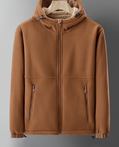 Larsen™ | Cardigan med varm plys indeni | Fleece