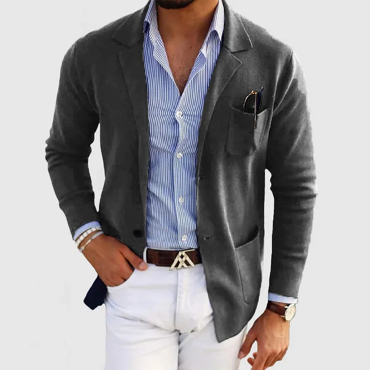 Liam™ | Herrer Casual Elegant Blazer med Lange Ærmer og Luksuriøse Stoffer