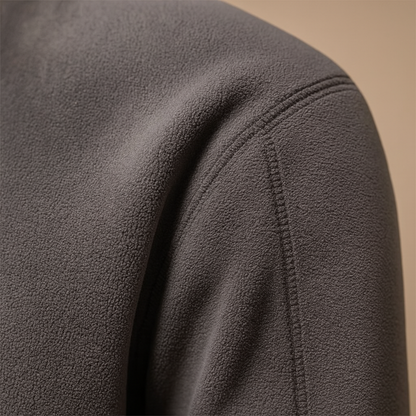 Rheon | Fleece Trøje Med Halv Lynlås