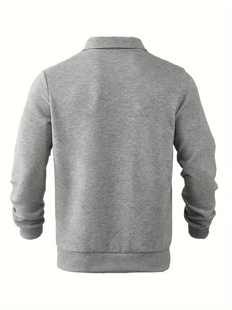 Mathéo™ | Herre Half-Zip Polo med Lange Ærmer og Moderne Stil