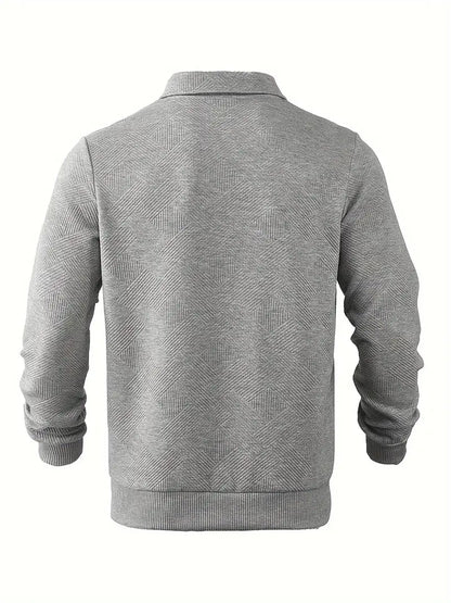 Mathéo™ | Herre Half-Zip Polo med Lange Ærmer og Moderne Stil