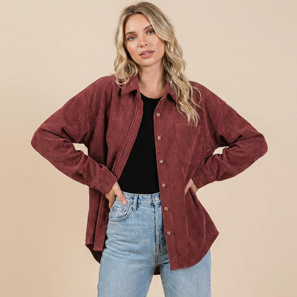 Livia | Fløjlsovershirt