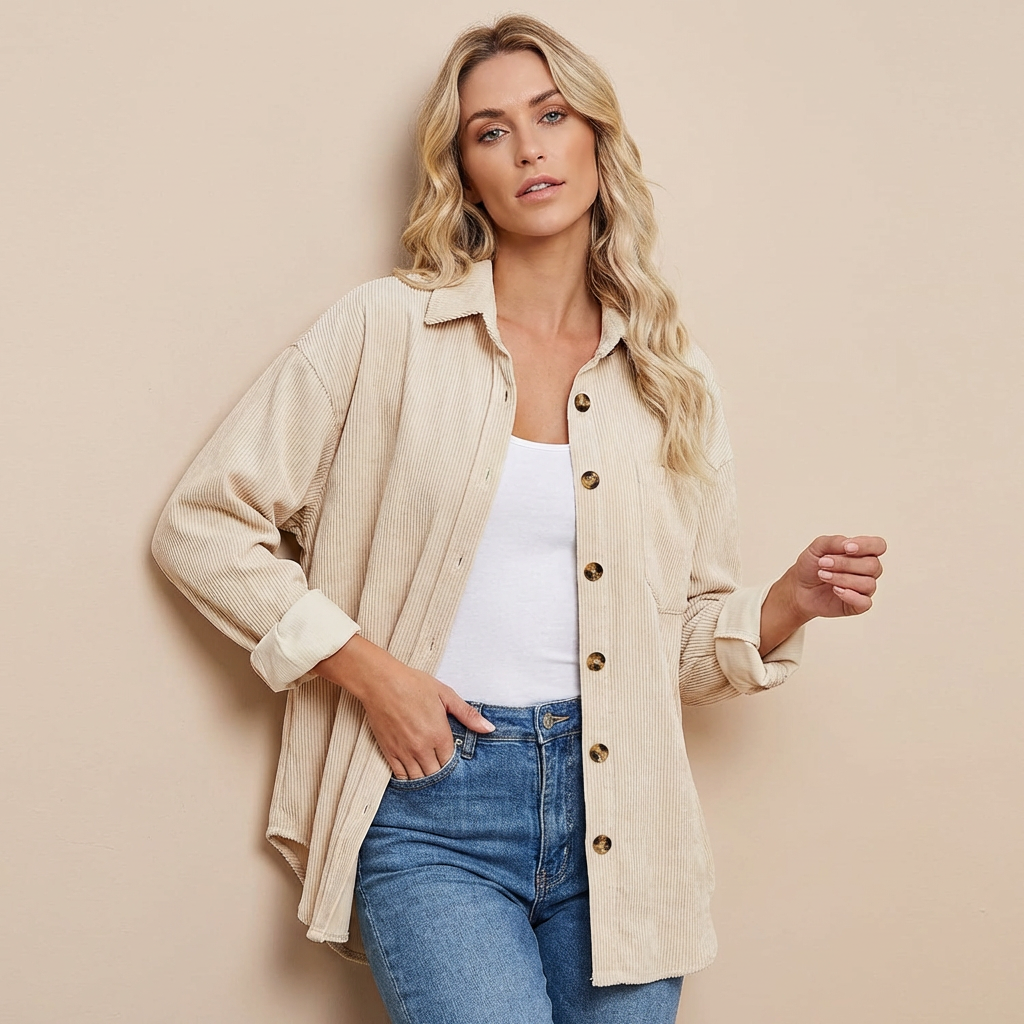 Livia | Fløjlsovershirt