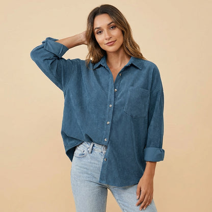 Livia | Fløjlsovershirt