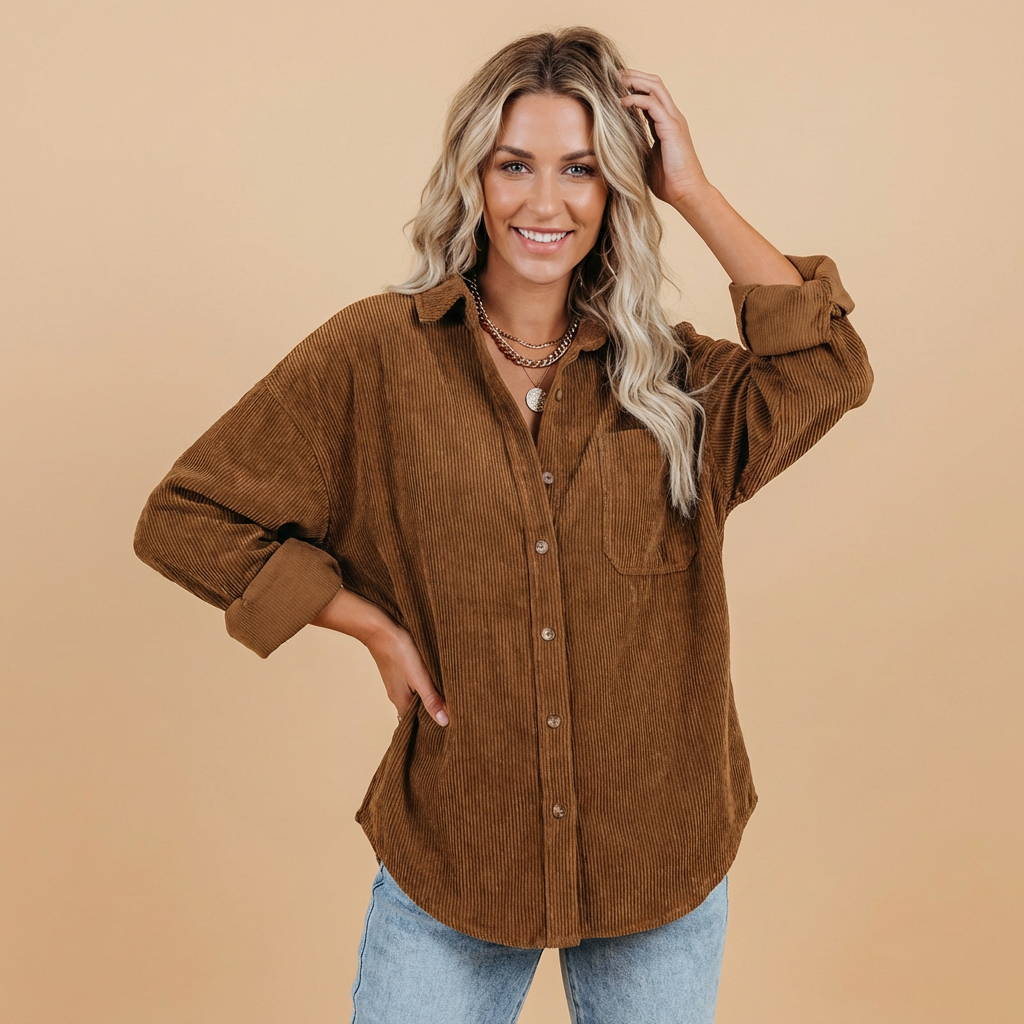 Livia | Fløjlsovershirt