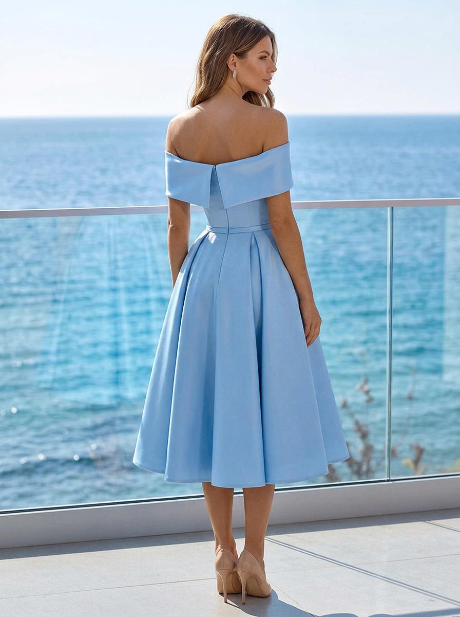 Élodie | Off-Shoulder Midi Kjole