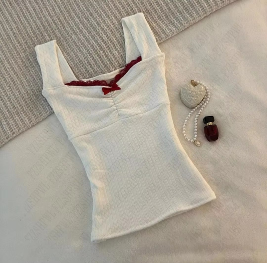 Odessa | Ribstrikket Blonde Cami Top Damer