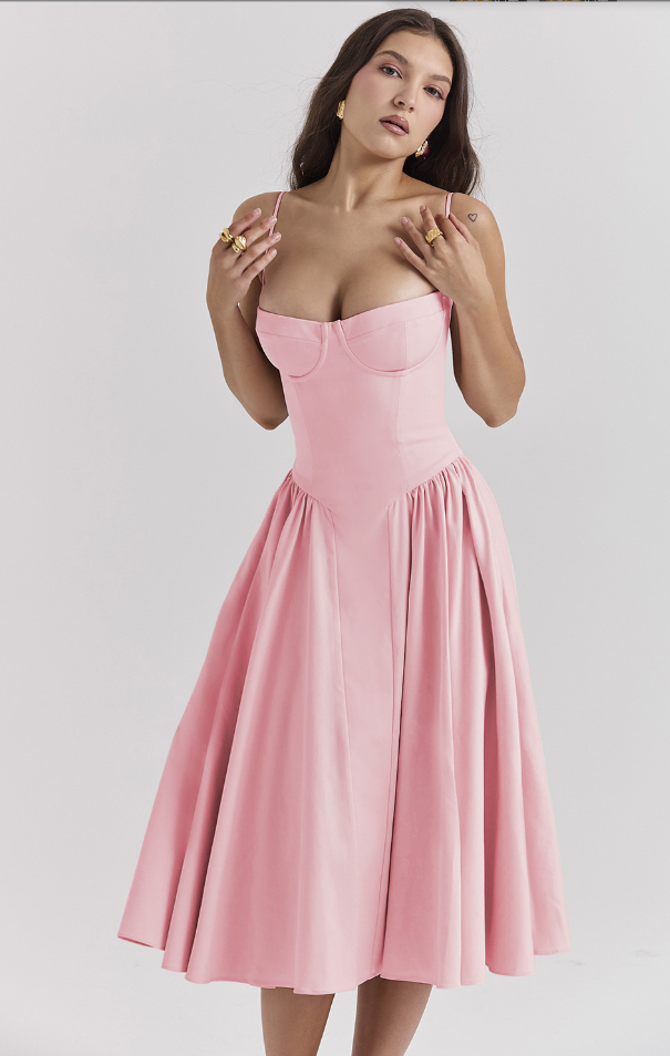 Elviera | Elegant Midikjole Damer