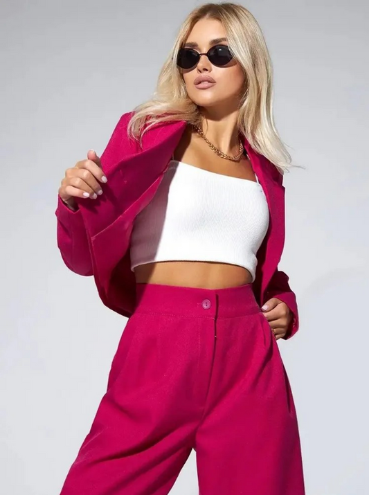 Elodie | Cropped Blazer Sæt