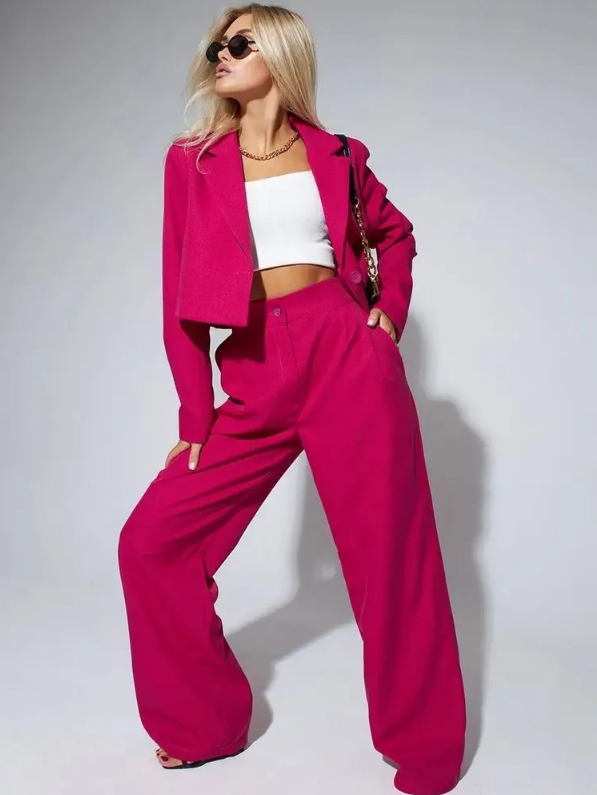 Elodie | Cropped Blazer Sæt