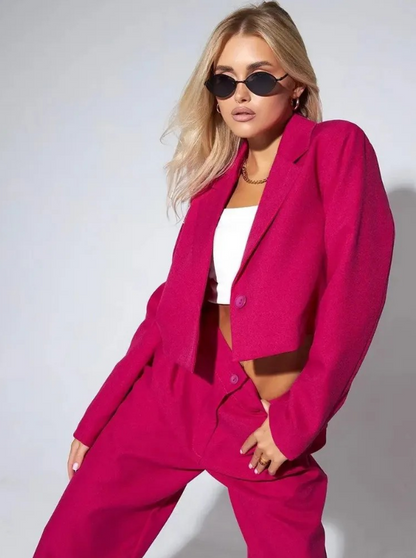 Elodie | Cropped Blazer Sæt