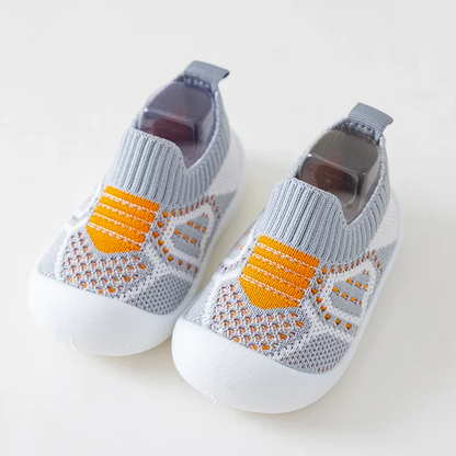 Lieke™ | Fleksible Babysko med Strækbart Materiale og Barfodet Design