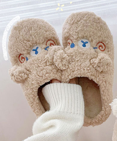 Teddina | Plysbamse Tøfler