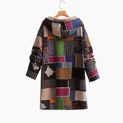 Amaris | Lang Patchwork Vinterjakke Damer