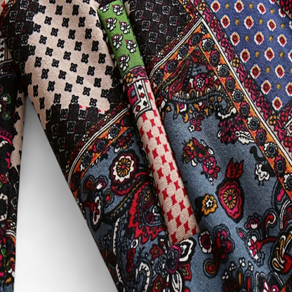 Amaris | Lang Patchwork Vinterjakke Damer