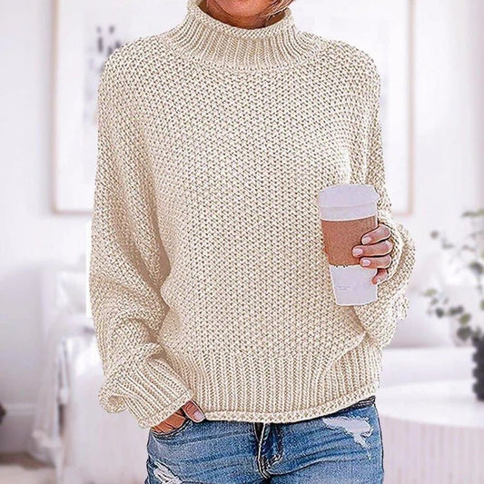 Freya™ | Damer Oversize Striktrøje med Minimalistisk Design og Behagelig Pasform