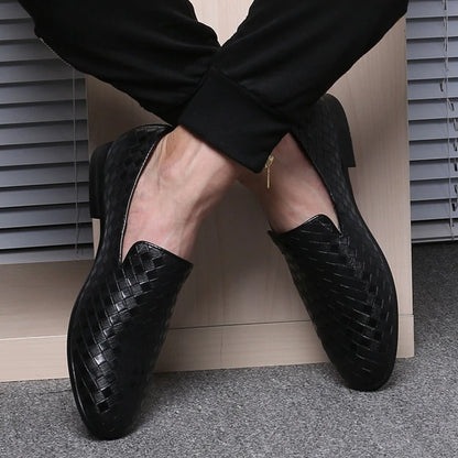 Nino™ | Læder Tassel Loafers til Herrer | Flettede Mokkasiner