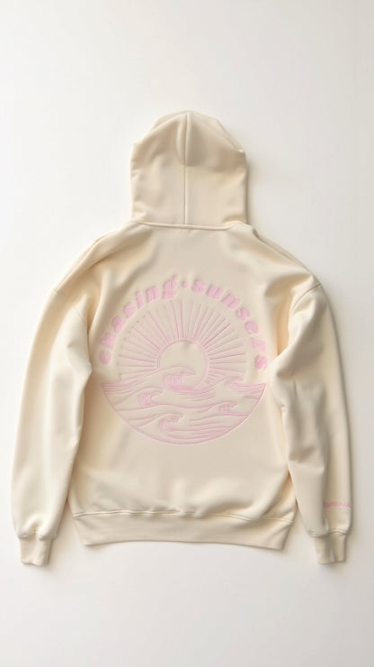 Isla | Oversized Hoodie Damer Med Palmeprint og Rygdesign
