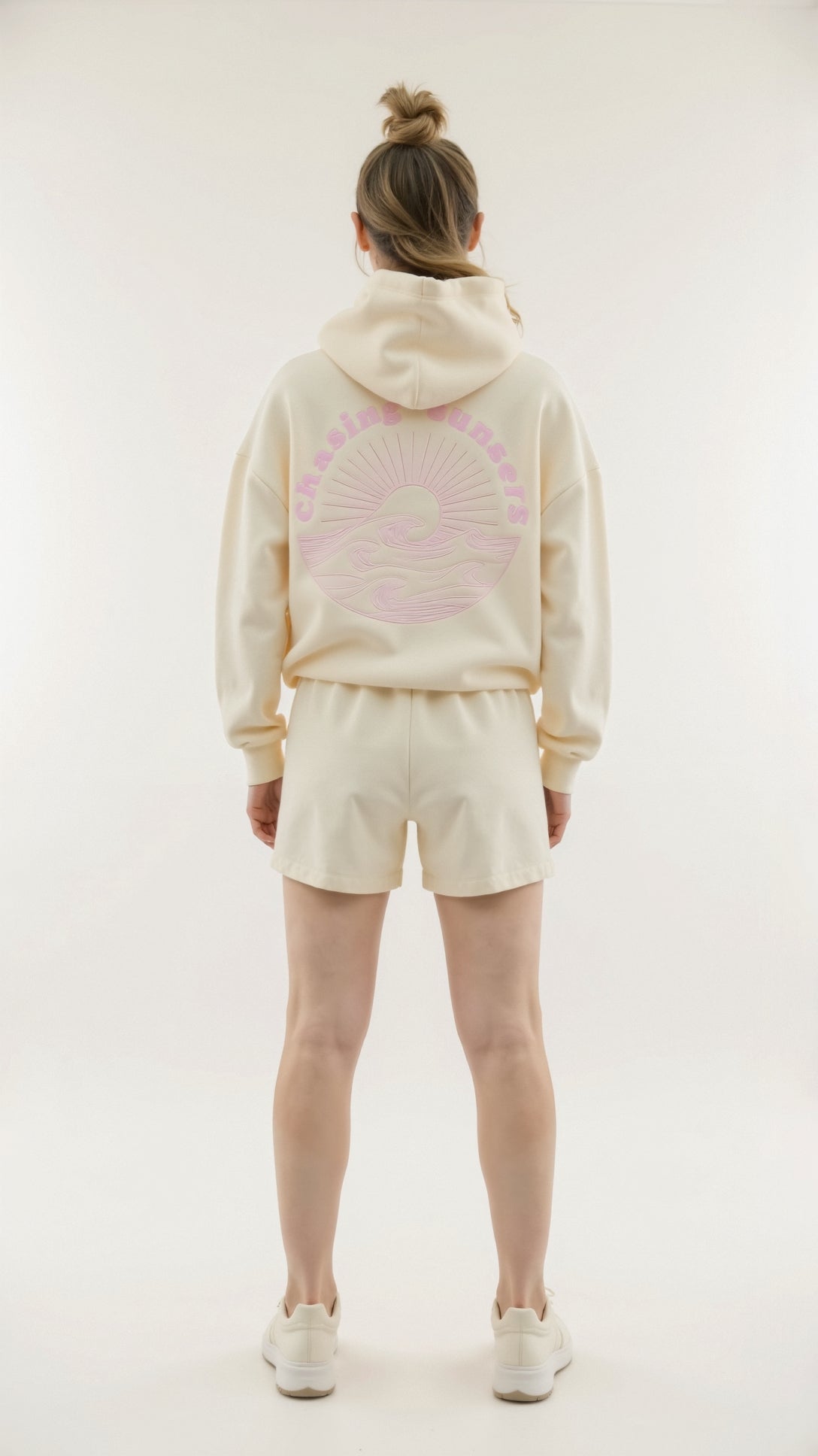 Isla | Oversized Hoodie Damer Med Palmeprint og Rygdesign