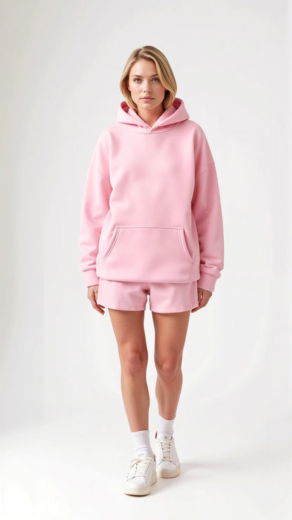 Isla | Oversized Hoodie Damer Med Palmeprint og Rygdesign