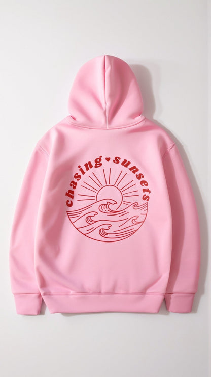 Isla | Oversized Hoodie Damer Med Palmeprint og Rygdesign