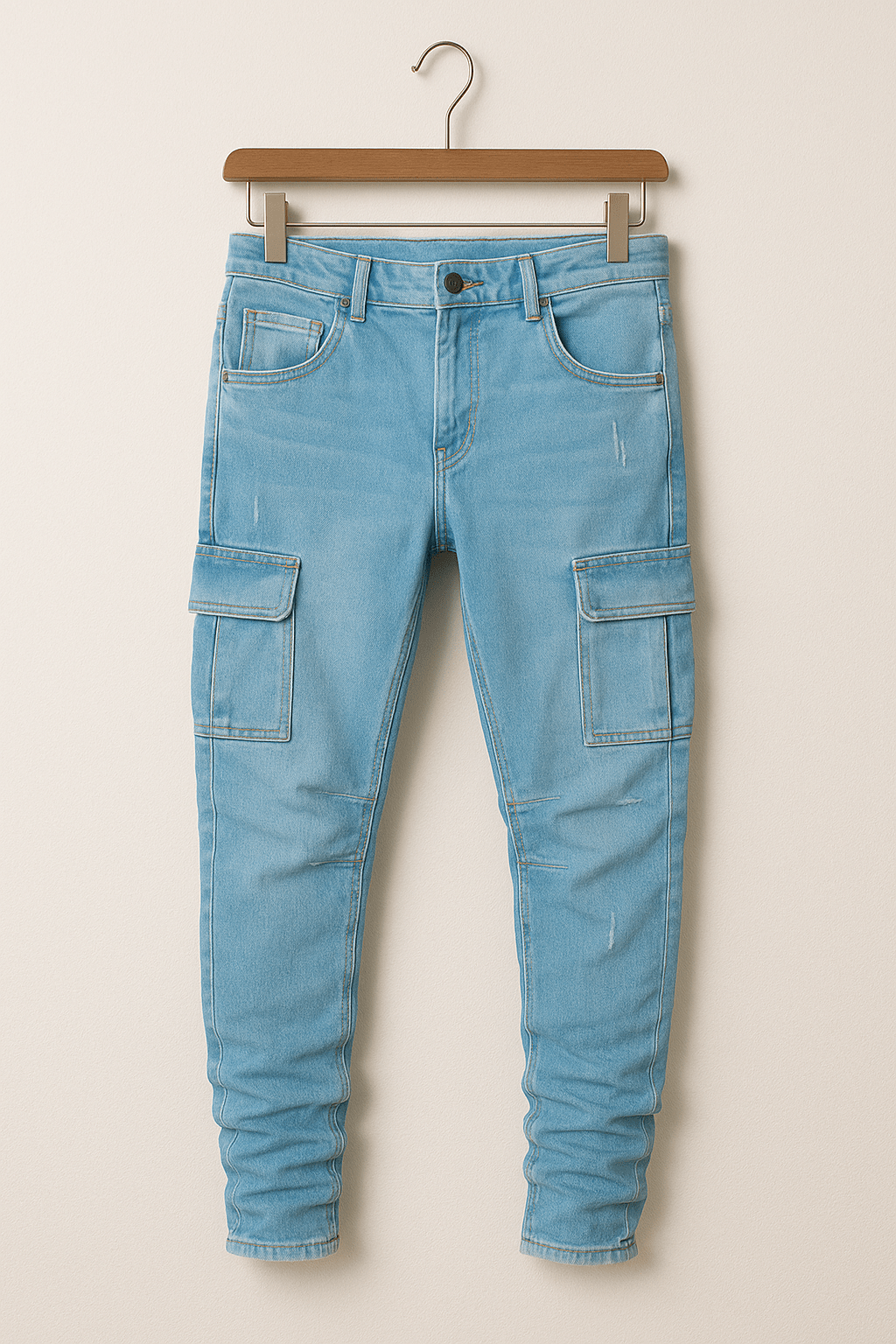 Valerio | Herre Cargobukser i Stretch Slim Fit